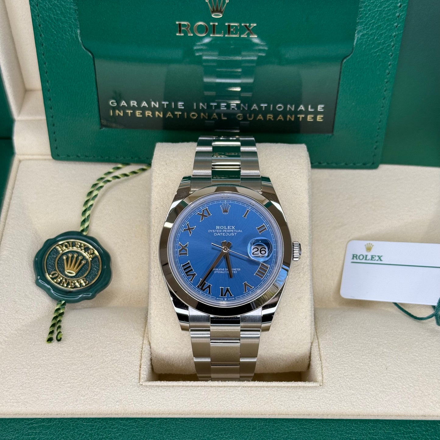 Blue Roman Dial Date Just 41