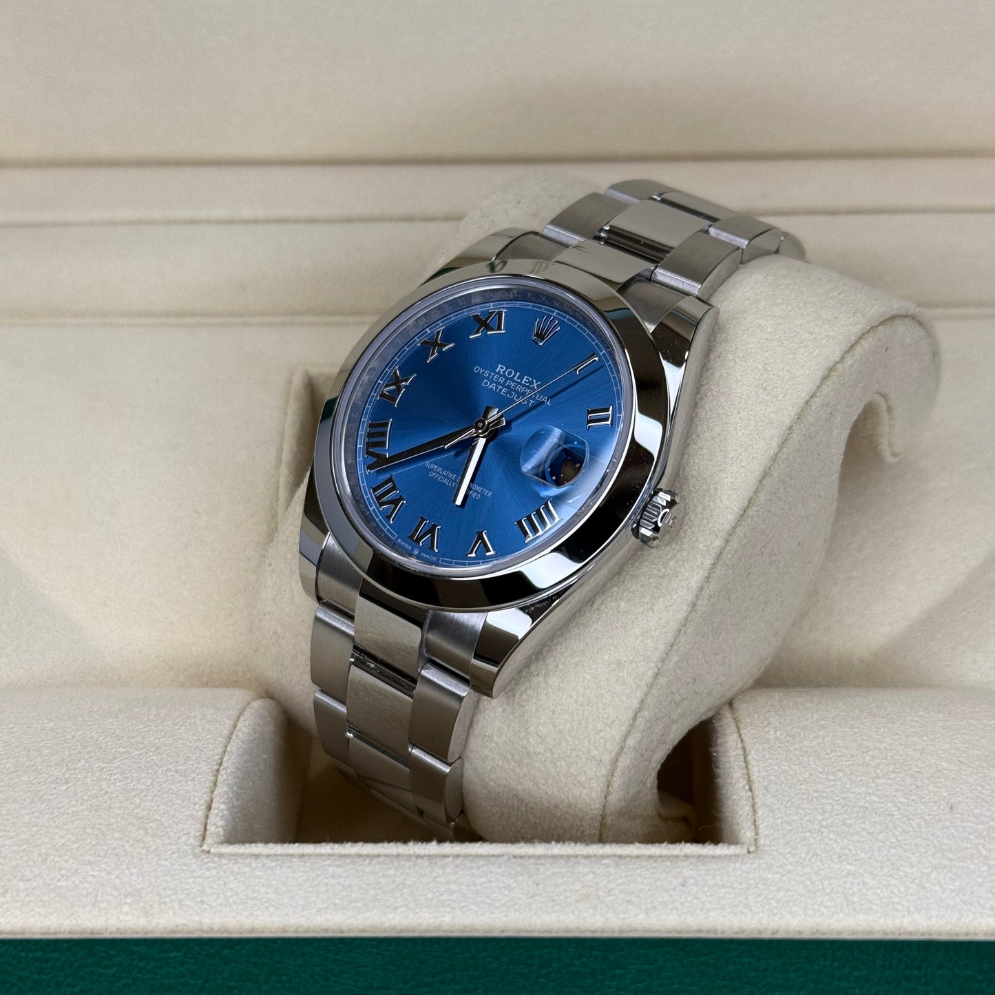 Blue Roman Dial Date Just 41