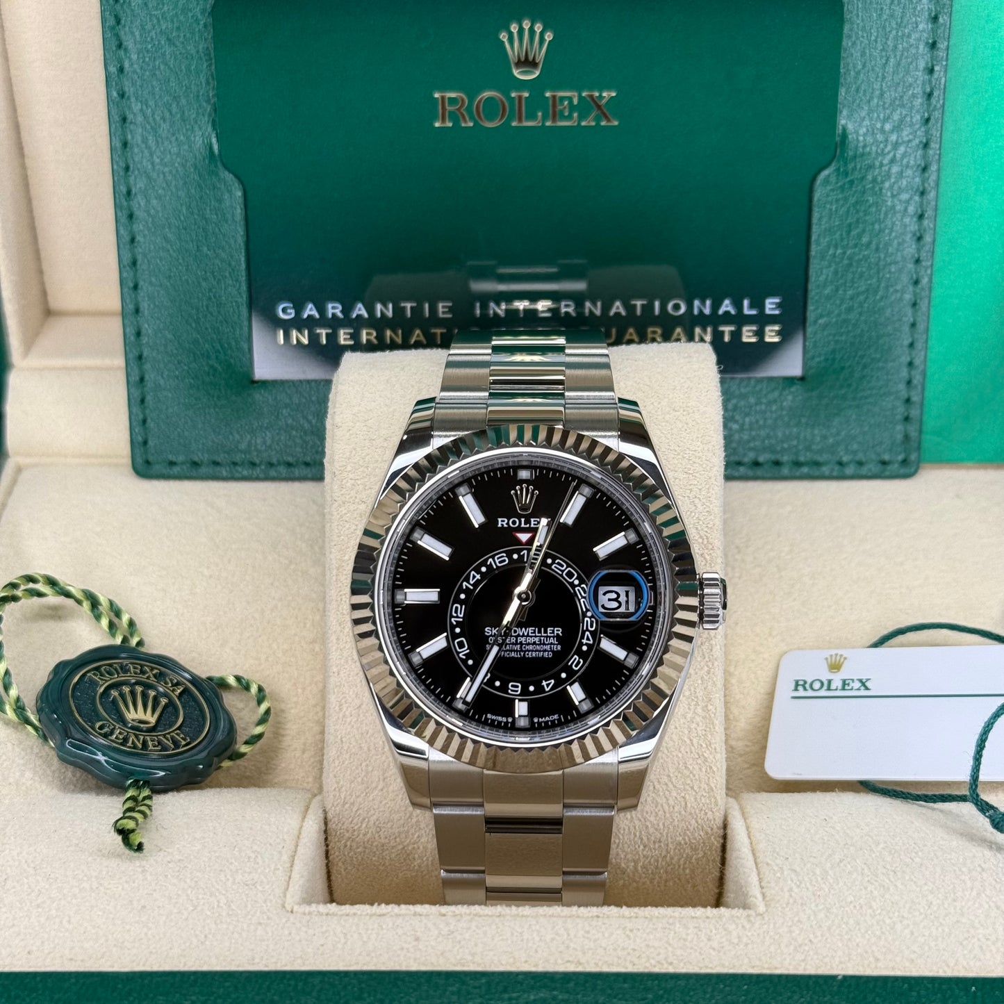 Rolex Sky Dweller Black Dial Oyster