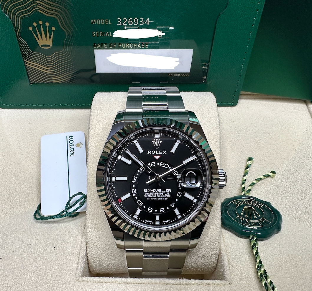 Rolex Sky Dweller Black Dial Oyster XL Jewelers