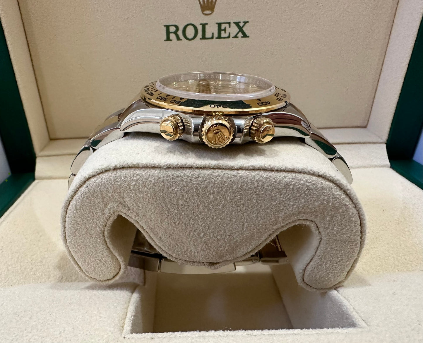 Rolex Daytona Champagne Diamond Dial Two Tone