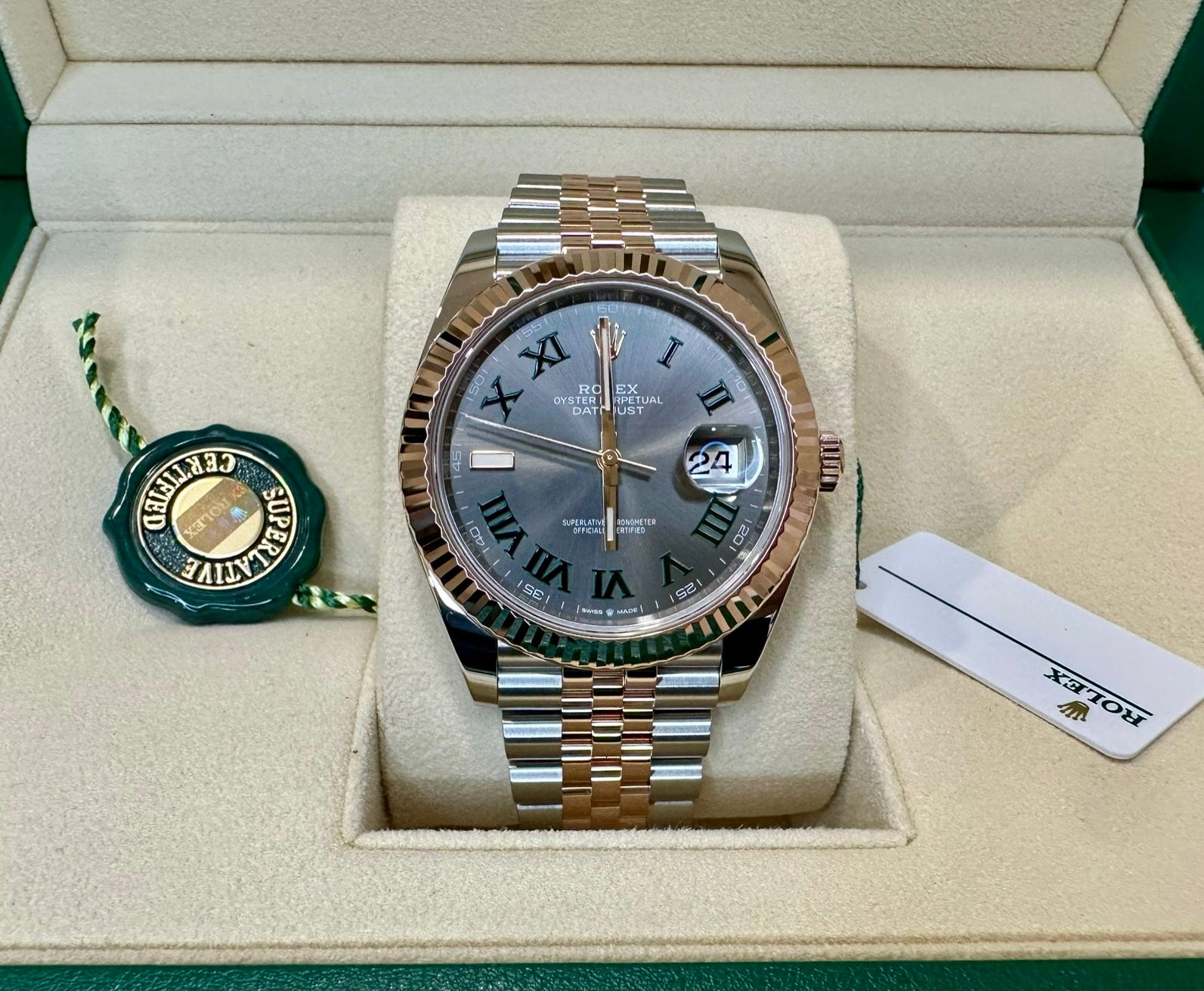 Rolex datejust 41 hot sale jubilee wimbledon